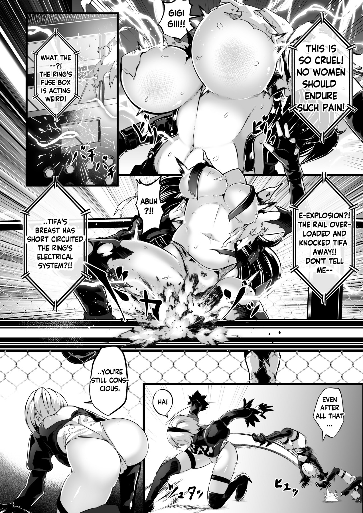 Hentai Manga Comic-Square off! 2B vs Tifa-Read-37